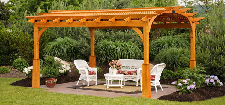 Cedar Wood Pergola Installation in Palmdale, CA